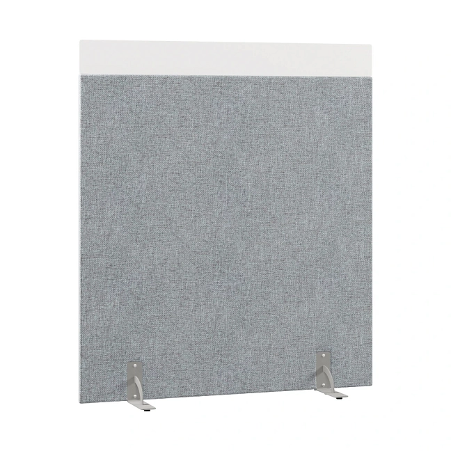 Перегородка акустическая на стационарных опорах Призма ПЗ.АЛ.С-140/160 Рогожка Kiton 06