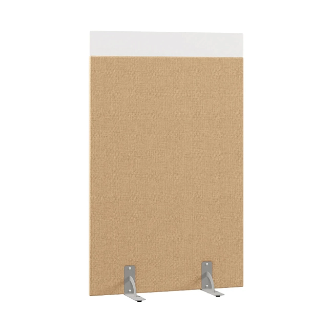 Перегородка акустическая на стационарных опорах Призма ПЗ.АЛ.С-100/160 Рогожка Kiton 03