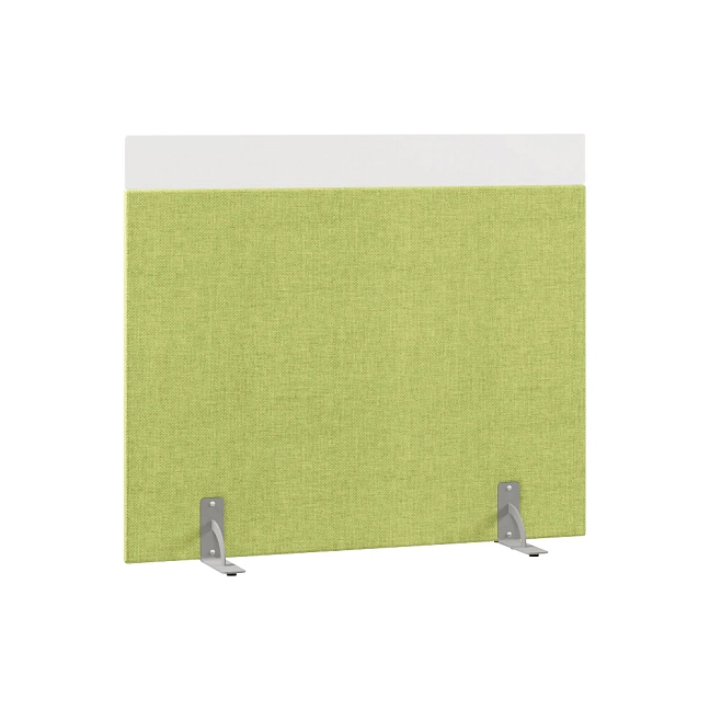 Перегородка акустическая на стационарных опорах Призма ПЗ.АЛ.С-140/120 Рогожка Kiton 08