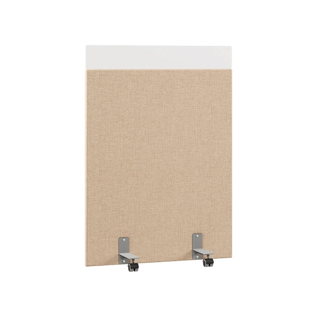 Перегородка акустическая на роликовых опорах Призма ПЗ.АЛ.Р-80/140 Рогожка Kiton 02