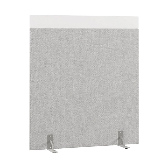 Перегородка акустическая на стационарных опорах Призма ПЗ.АЛ.С-140/160 Рогожка Kiton 05