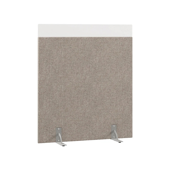 Перегородка акустическая на стационарных опорах Призма ПЗ.АЛ.С-120/150 Рогожка Kiton 04