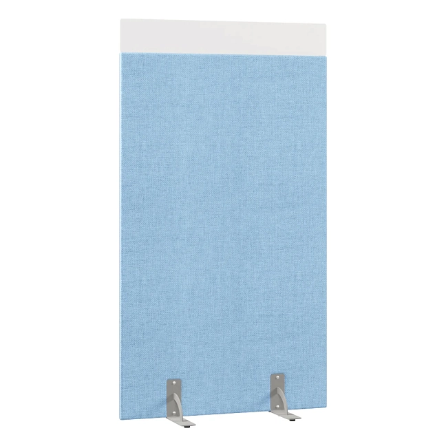 Перегородка акустическая на стационарных опорах Призма ПЗ.АЛ.С-80/180 Рогожка Kiton 11