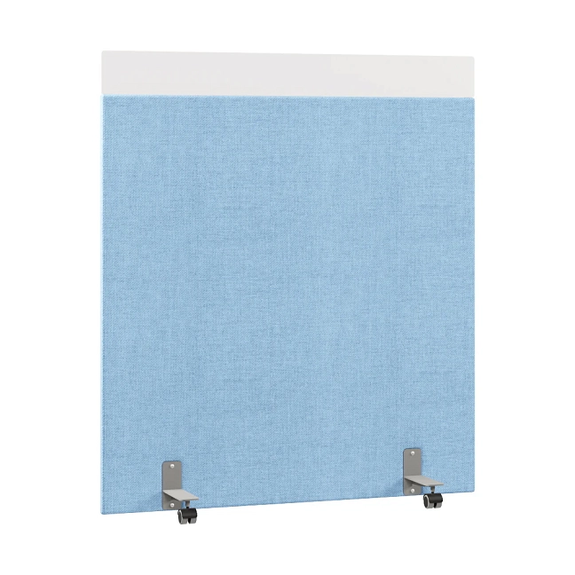 Перегородка акустическая на роликовых опорах Призма ПЗ.АЛ.Р-140/160 Рогожка Kiton 11