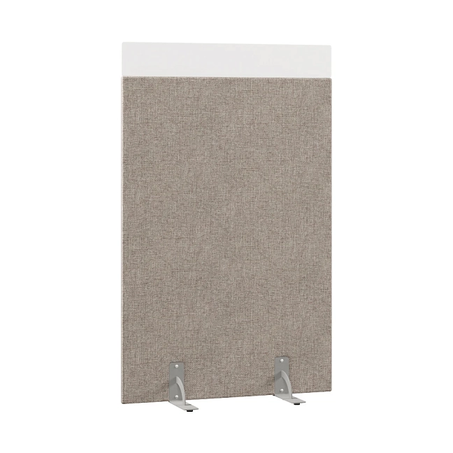 Перегородка акустическая на стационарных опорах Призма ПЗ.АЛ.С-100/160 Рогожка Kiton 04