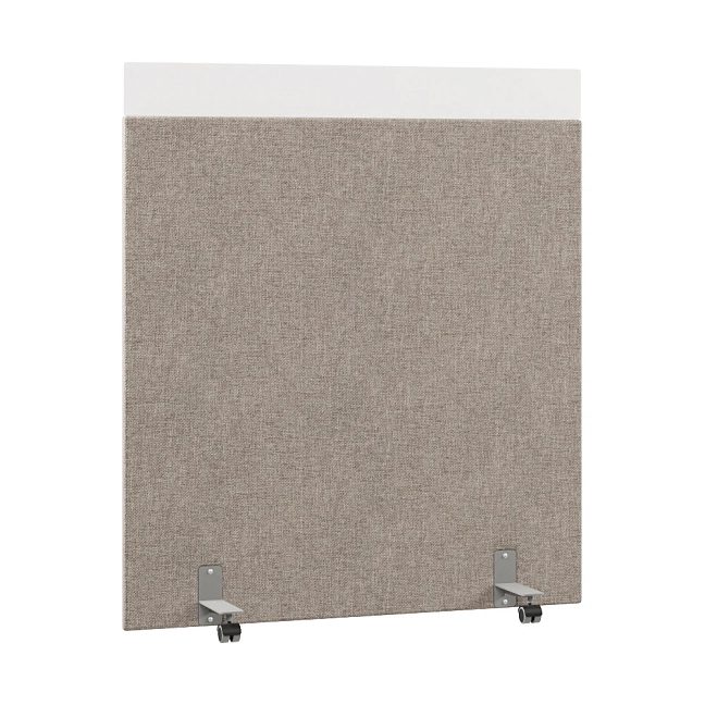 Перегородка акустическая на роликовых опорах Призма ПЗ.АЛ.Р-140/160 Рогожка Kiton 04