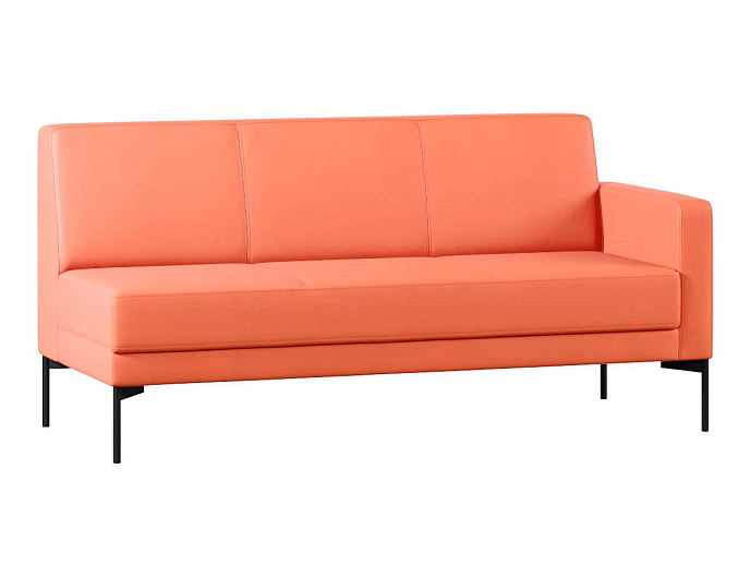 Диван с подлокотником трехместный левый Статус СТ-1П.03(Л) Экокожа Oregon 23