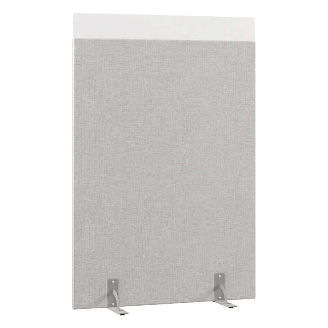 Перегородка акустическая на стационарных опорах Призма ПЗ.АЛ.С-120/180 Рогожка Kiton 05