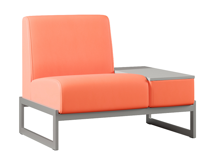 Мягкое кресло со столиком слева Smart SM-01.ST(L) Экокожа Oregon 23