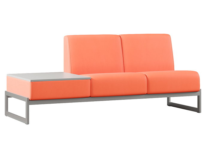 Двухместный диван со столиком справа Smart SM-02 SM-02.ST(R) Экокожа Oregon 23