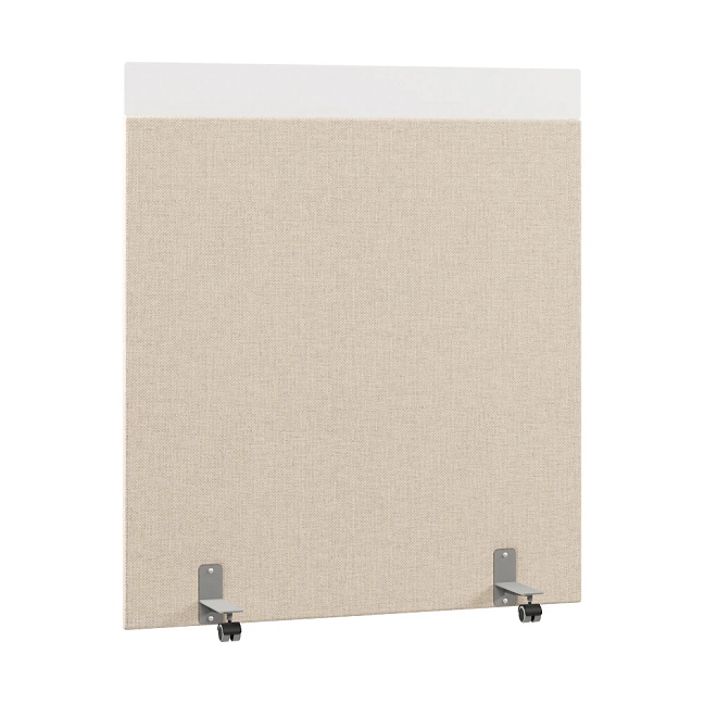 Перегородка акустическая на роликовых опорах Призма ПЗ.АЛ.Р-140/160 Рогожка Kiton 01