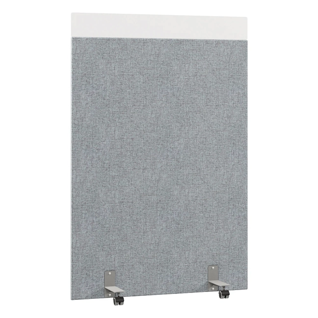 Перегородка акустическая на роликовых опорах Призма ПЗ.АЛ.Р-120/180 Рогожка Kiton 06