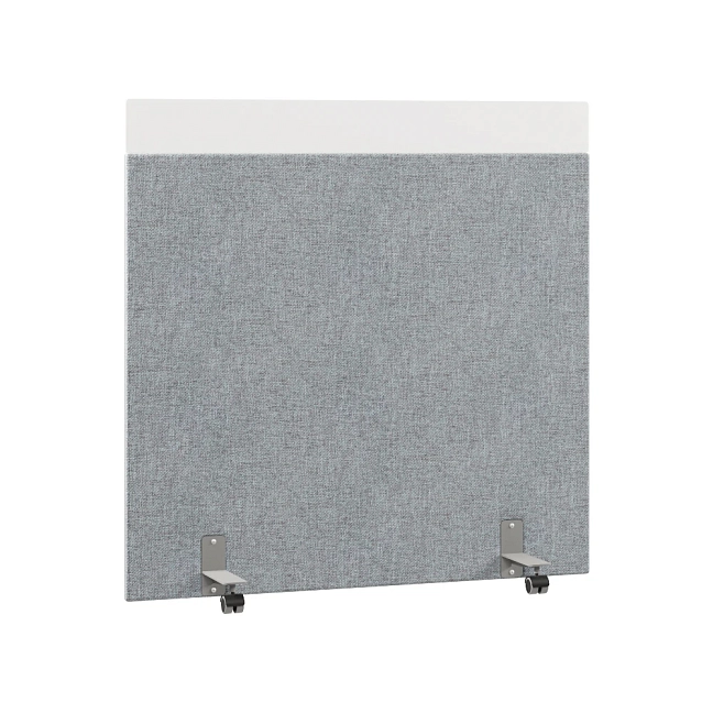 Перегородка акустическая на роликовых опорах Призма ПЗ.АЛ.Р-140/150 Рогожка Kiton 06