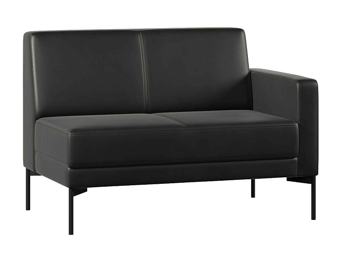 Диван с подлокотником двухместный левый Статус СТ-1П.02(Л) Экокожа Oregon 16