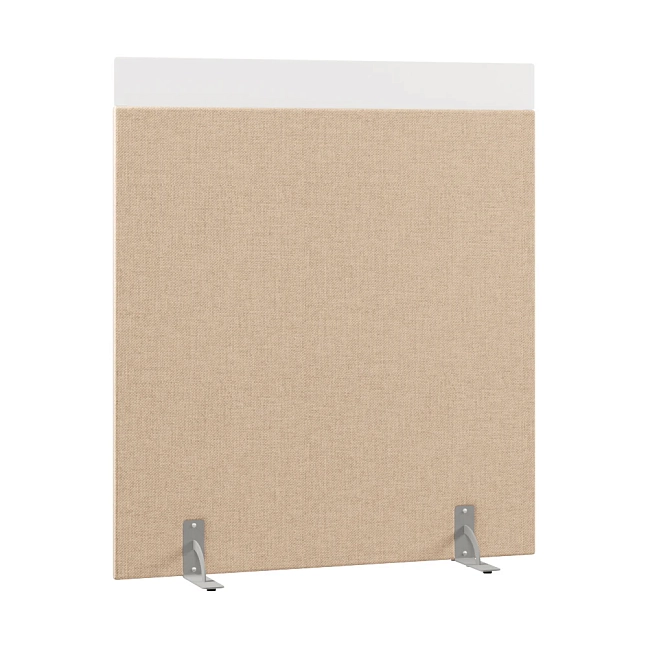 Перегородка акустическая на стационарных опорах Призма ПЗ.АЛ.С-140/160 Рогожка Kiton 02