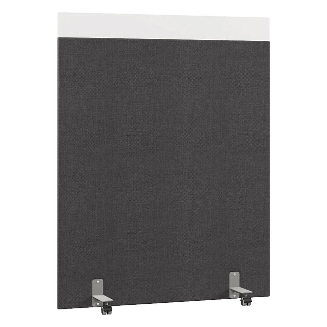 Перегородка акустическая на роликовых опорах Призма ПЗ.АЛ.Р-140/180 Рогожка Kiton 07