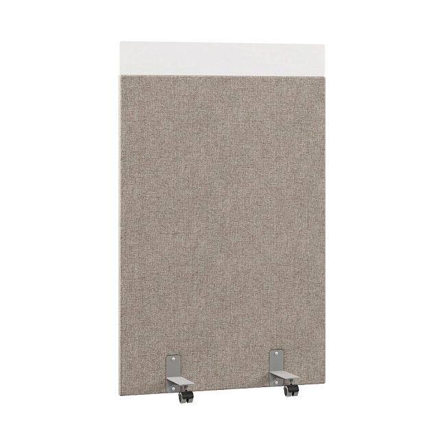 Перегородка акустическая на роликовых опорах Призма ПЗ.АЛ.Р-100/160 Рогожка Kiton 04