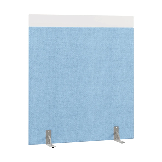 Перегородка акустическая на стационарных опорах Призма ПЗ.АЛ.С-140/160 Рогожка Kiton 11