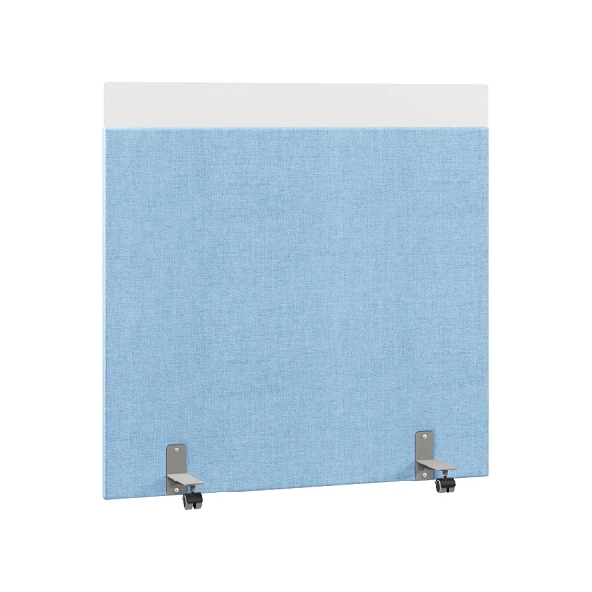 Перегородка акустическая на роликовых опорах Призма ПЗ.АЛ.Р-140/140 Рогожка Kiton 11