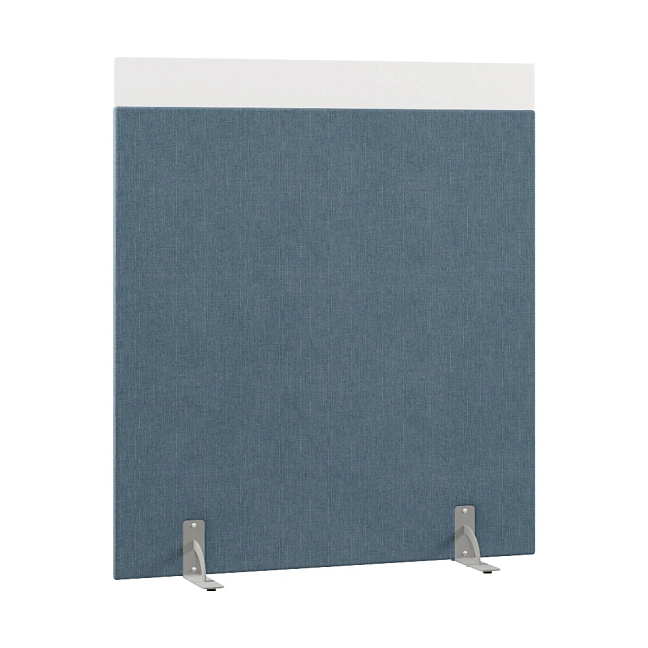 Перегородка акустическая на стационарных опорах Призма ПЗ.АЛ.С-140/160 Ткань Ромео 010