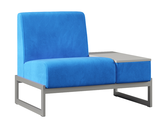 Мягкое кресло со столиком слева Smart SM-01.ST(L) Ткань Velutto 19