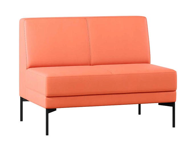 Диван без подлокотников двухместный Статус СТ-БП.02 Экокожа Oregon 23