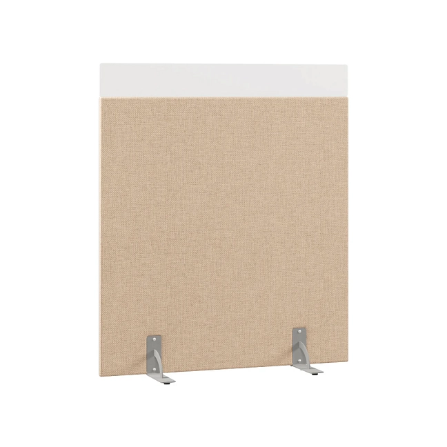 Перегородка акустическая на стационарных опорах Призма ПЗ.АЛ.С-120/140 Рогожка Kiton 02