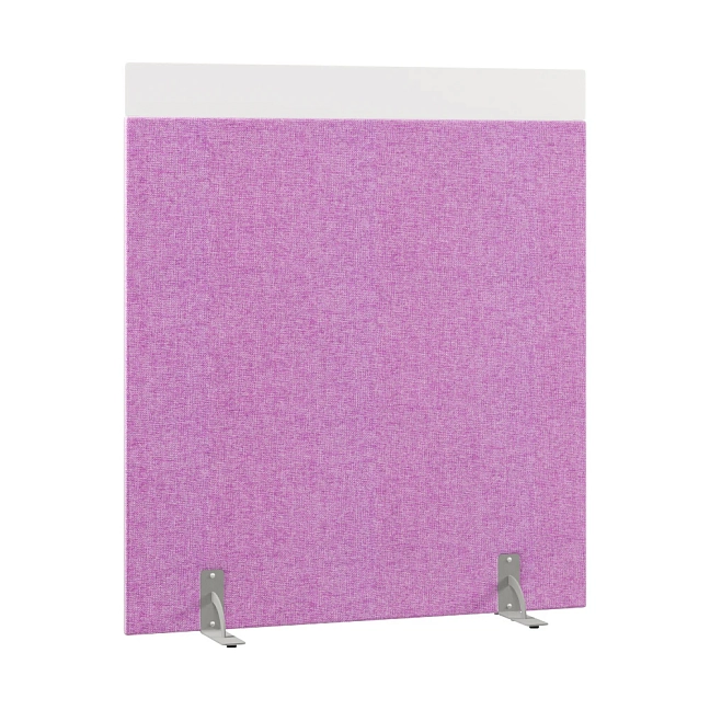 Перегородка акустическая на стационарных опорах Призма ПЗ.АЛ.С-140/160 Рогожка Kiton 13