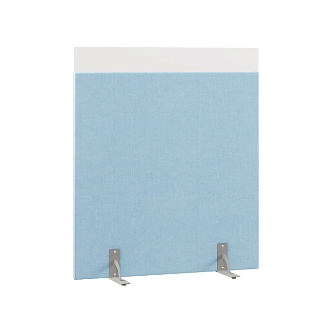 Перегородка акустическая на стационарных опорах Призма ПЗ.АЛ.С-120/150 Ткань Ромео 09