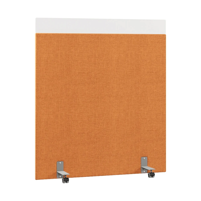 Перегородка акустическая на роликовых опорах Призма ПЗ.АЛ.Р-140/160 Рогожка Kiton 09