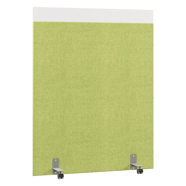 Перегородка акустическая на роликовых опорах Призма ПЗ.АЛ.Р-140/180 Рогожка Kiton 08