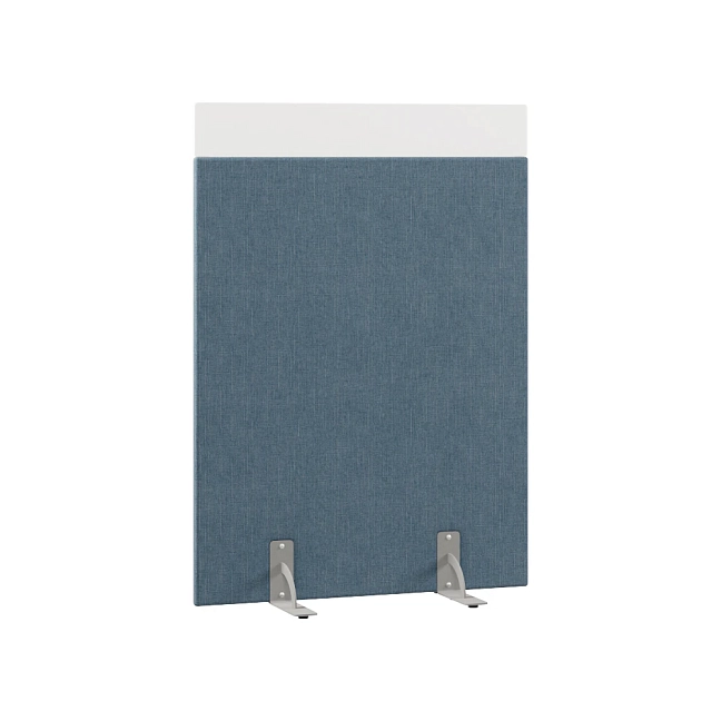 Перегородка акустическая на стационарных опорах Призма ПЗ.АЛ.С-100/150 Ткань Ромео 010