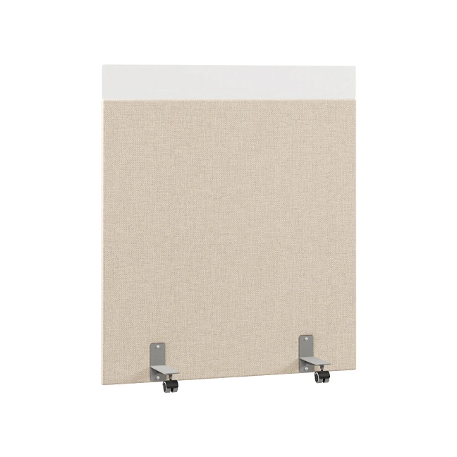 Перегородка акустическая на роликовых опорах Призма ПЗ.АЛ.Р-120/140 Рогожка Kiton 01