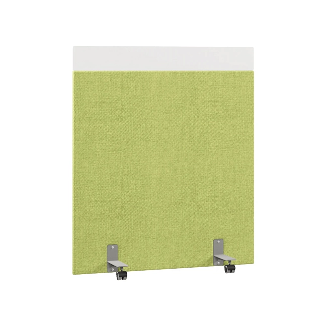 Перегородка акустическая на роликовых опорах Призма ПЗ.АЛ.Р-120/150 Рогожка Kiton 08