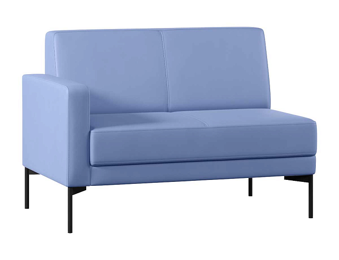 Диван с подлокотником двухместный  правый Статус СТ-1П.02(П) Экокожа Oregon 03