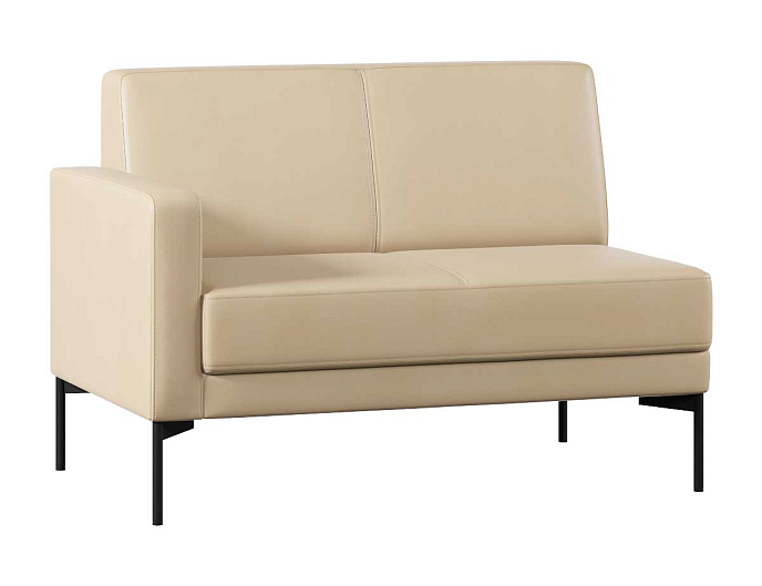 Диван с подлокотником двухместный  правый Статус СТ-1П.02(П) Экокожа Oregon 12