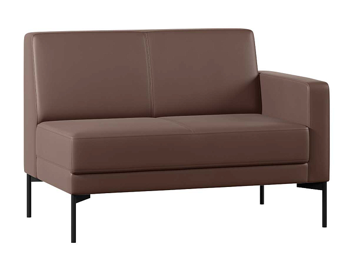 Диван с подлокотником двухместный левый Статус СТ-1П.02(Л) Экокожа Oregon 26