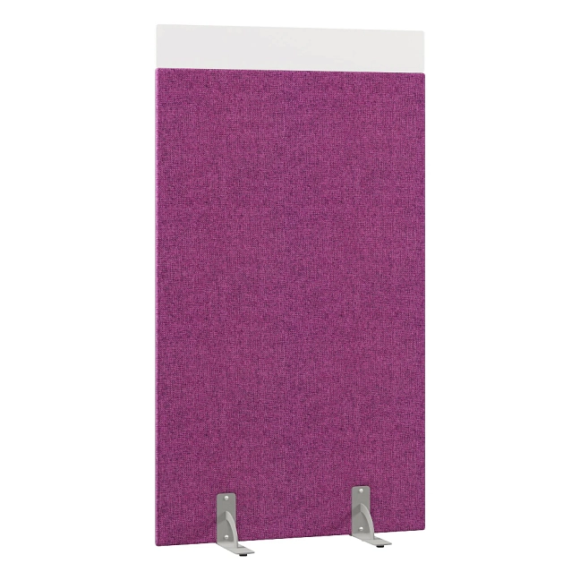 Перегородка акустическая на стационарных опорах Призма ПЗ.АЛ.С-80/180 Рогожка Kiton 14