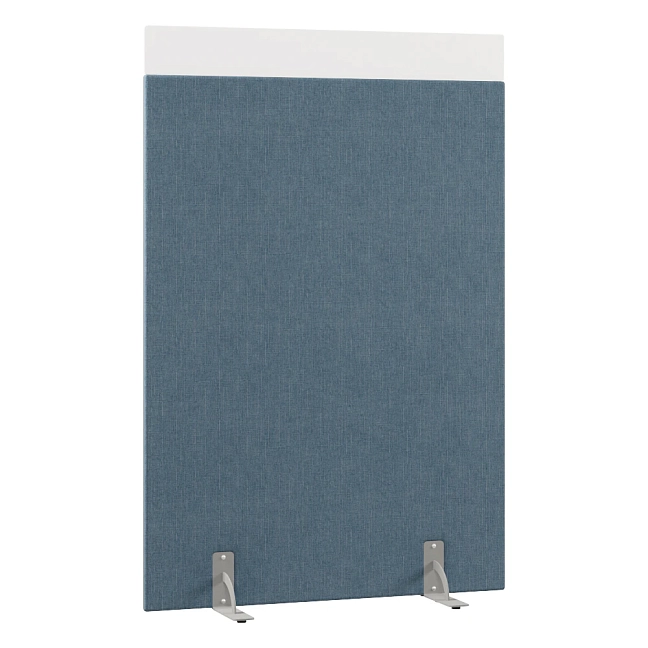 Перегородка акустическая на стационарных опорах Призма ПЗ.АЛ.С-120/180 Ткань Ромео 010