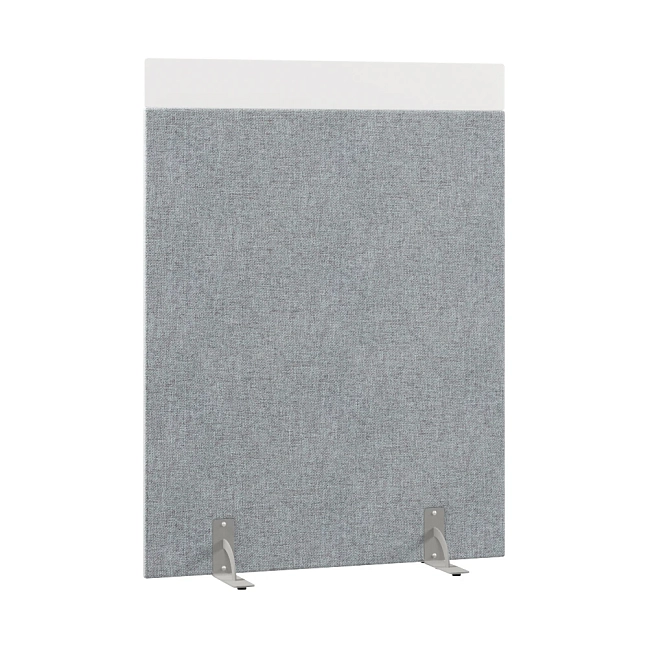 Перегородка акустическая на стационарных опорах Призма ПЗ.АЛ.С-120/160 Рогожка Kiton 06