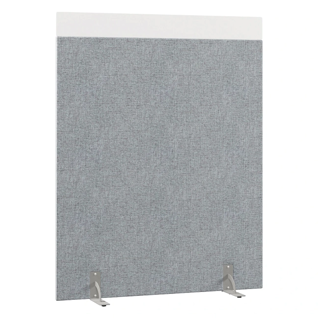 Перегородка акустическая на стационарных опорах Призма ПЗ.АЛ.С-140/180 Рогожка Kiton 06