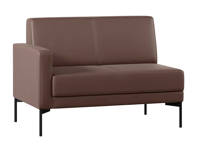 Диван с подлокотником двухместный  правый Статус СТ-1П.02(П) Экокожа Oregon 26