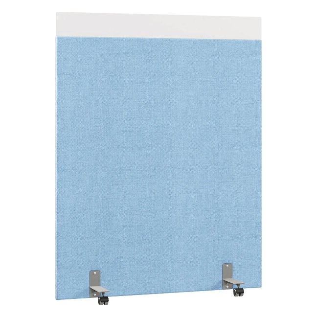 Перегородка акустическая на роликовых опорах Призма ПЗ.АЛ.Р-140/180 Рогожка Kiton 11