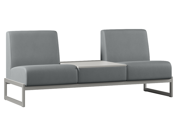 Двухместный диван со столиком в центре Smart SM-02.ST (M) Экокожа Oregon 17