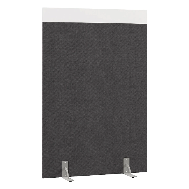 Перегородка акустическая на стационарных опорах Призма ПЗ.АЛ.С-120/180 Рогожка Kiton 07