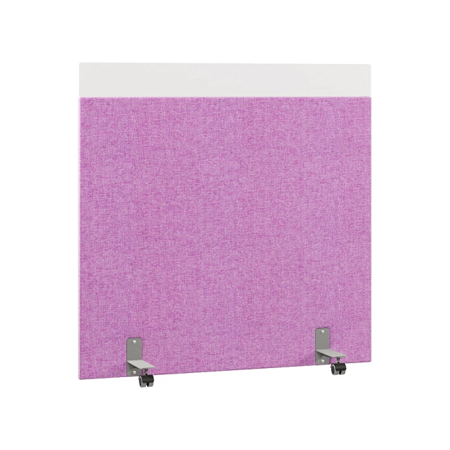 Перегородка акустическая на роликовых опорах Призма ПЗ.АЛ.Р-140/150 Рогожка Kiton 13