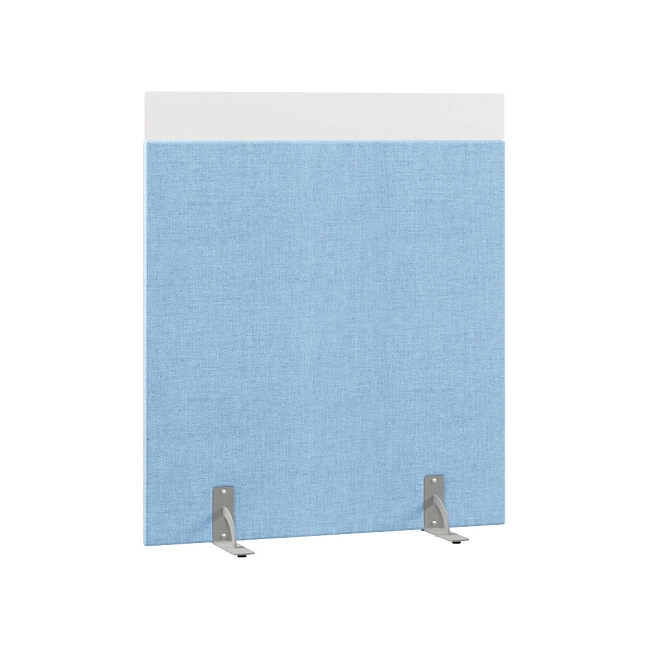 Перегородка акустическая на стационарных опорах Призма ПЗ.АЛ.С-120/140 Рогожка Kiton 11