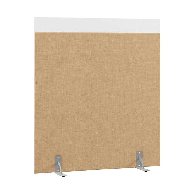 Перегородка акустическая на стационарных опорах Призма ПЗ.АЛ.С-140/160 Рогожка Kiton 03