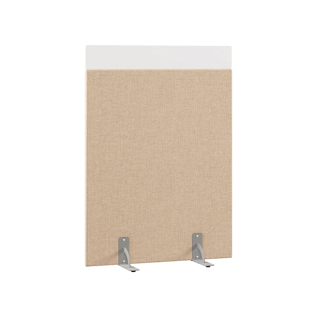 Перегородка акустическая на стационарных опорах Призма ПЗ.АЛ.С-100/140 Рогожка Kiton 02