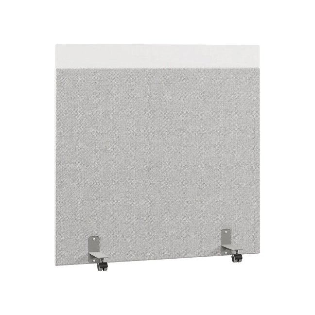 Перегородка акустическая на роликовых опорах Призма ПЗ.АЛ.Р-140/140 Рогожка Kiton 05